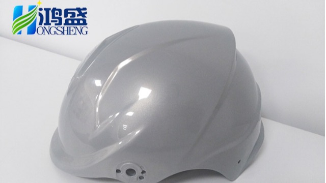 银白色免喷涂塑料在安全头盔上的应用